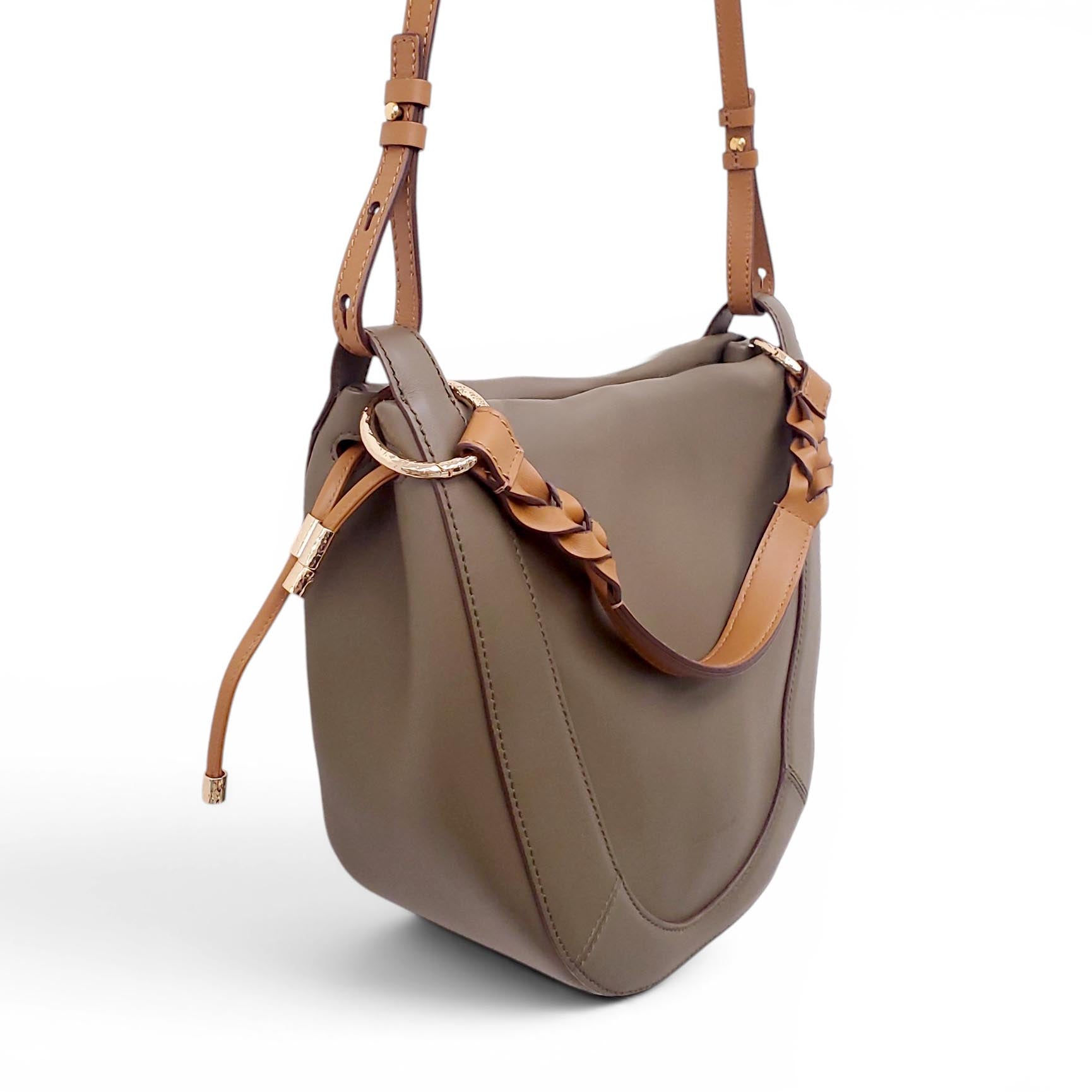 ULLA JOHNSON OLIVE GREEN LEATHER CROSSBODY BAG