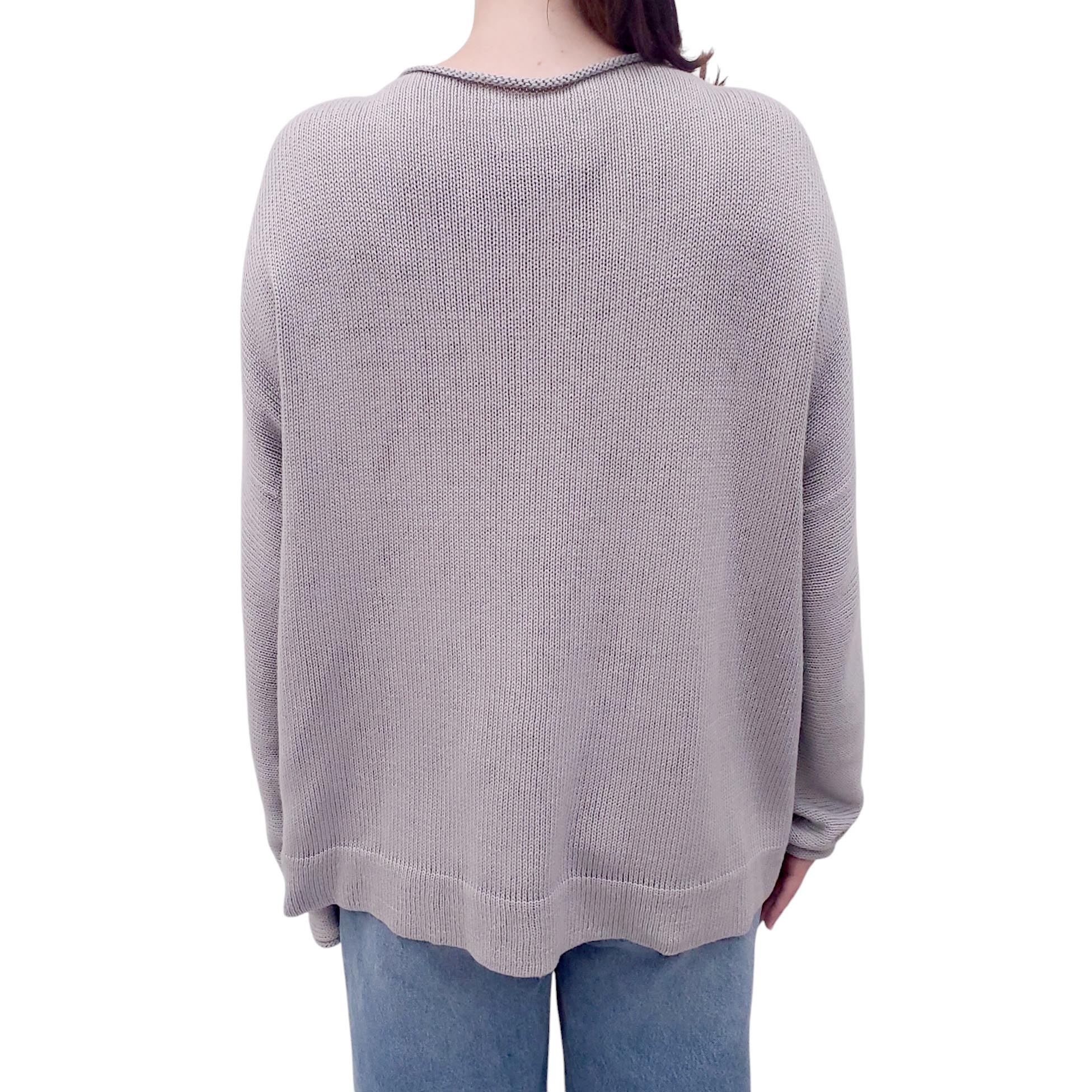 LAUREN MANOOGIAN OVERSIZED COTTON AND WOOL SWEATER - SIZE 1 (S)