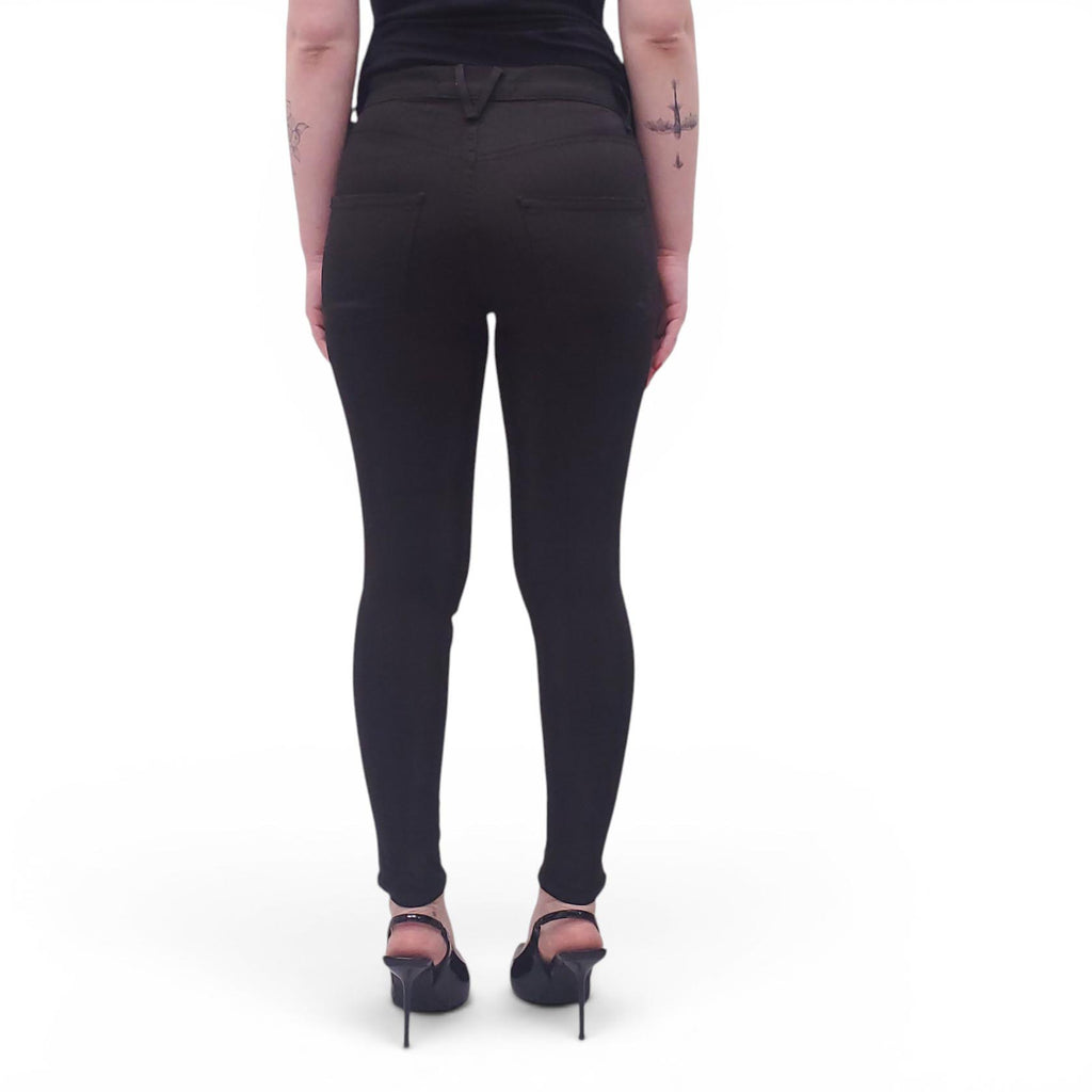 VERONICA BEARD BLACK 'DEBBIE' SKINNY HIGH RISE JEANS - SIZE 25