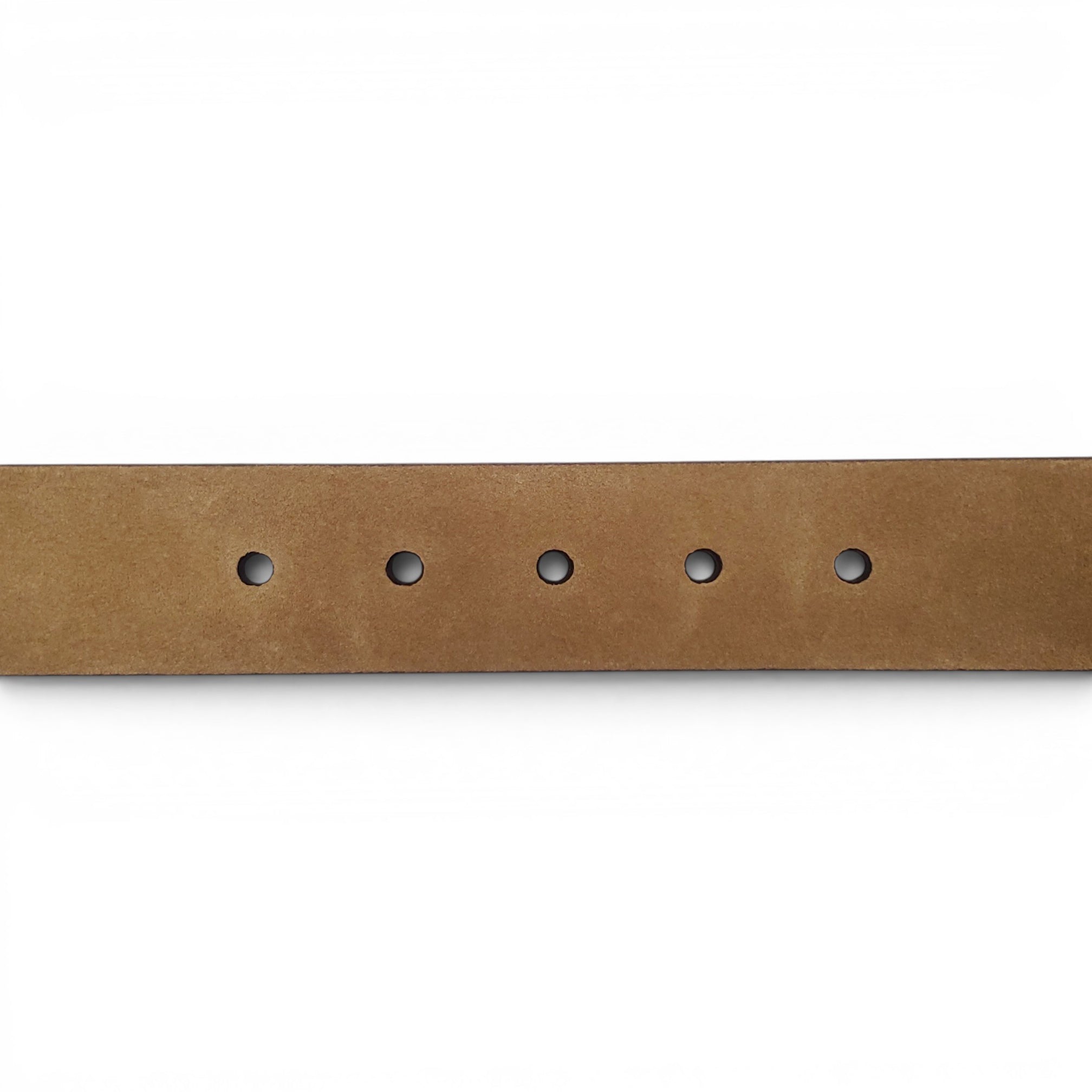 LOEWE SUEDE BELT WITH GOLD BUCKLE - SIZE 75
