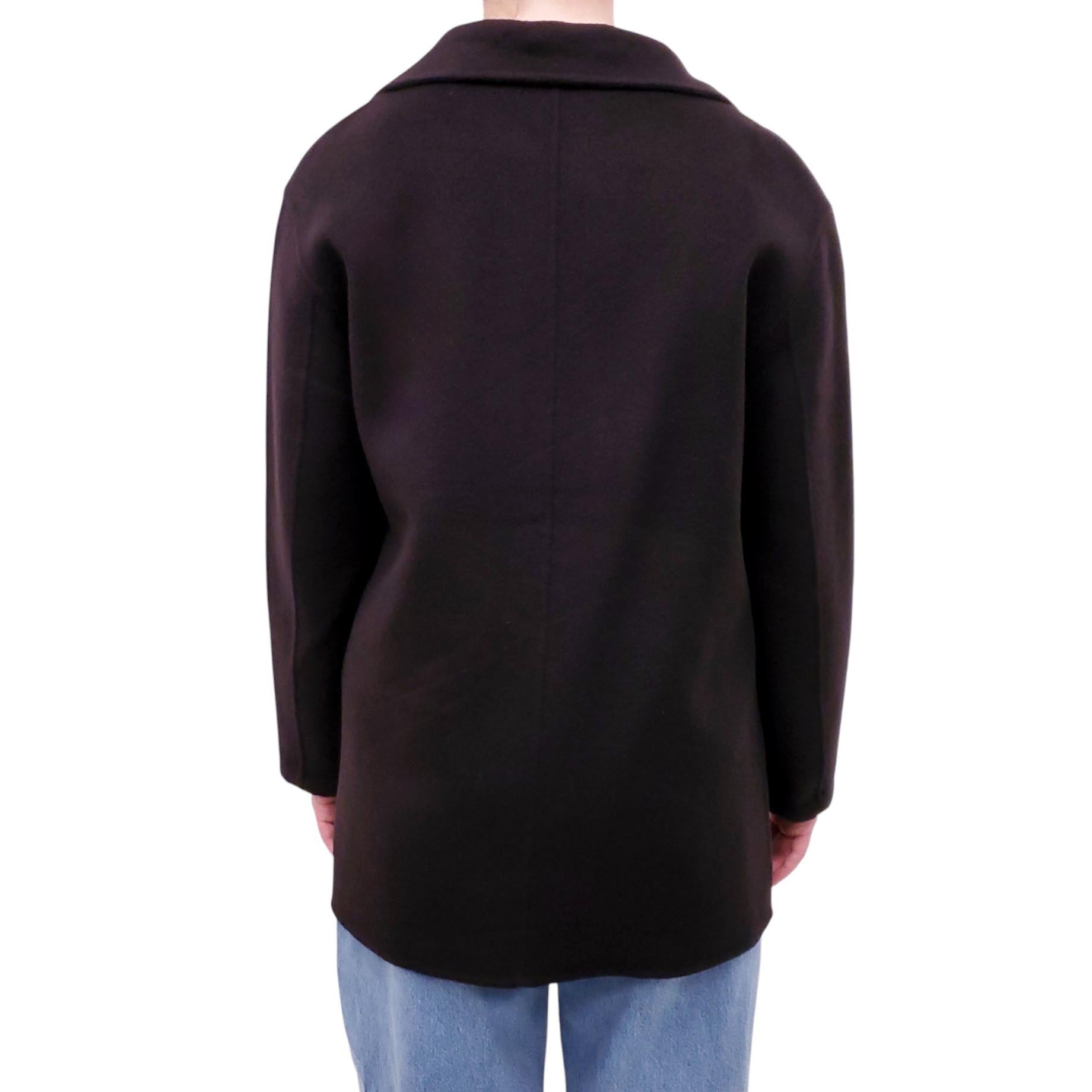 TOTEME BROWN WOOL JACKET - SIZE 34