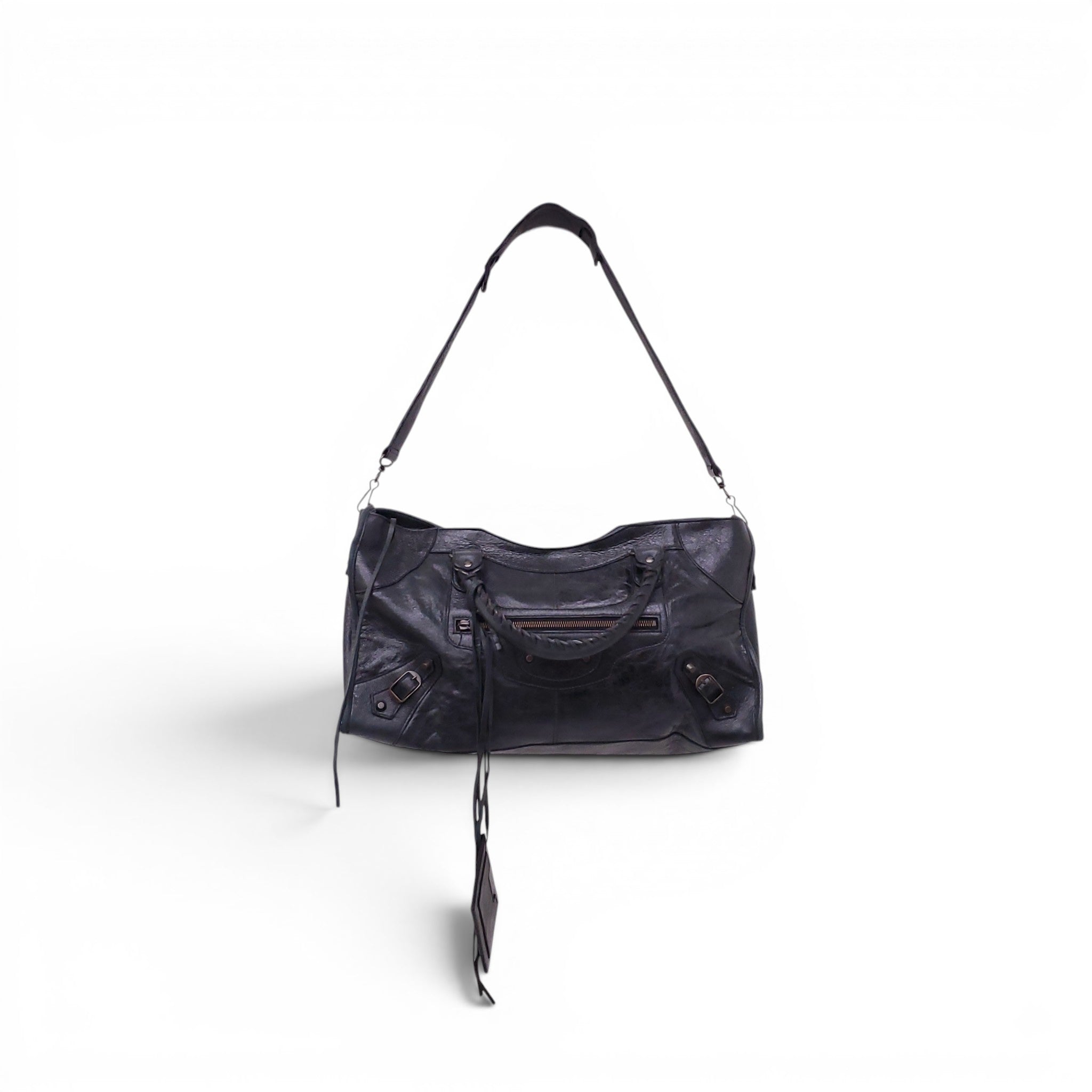 BALENCIAGA CHARCOAL GREY CITY BAG