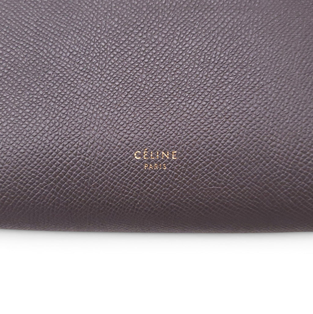 CELINE GREY LEATHER BELT BAG