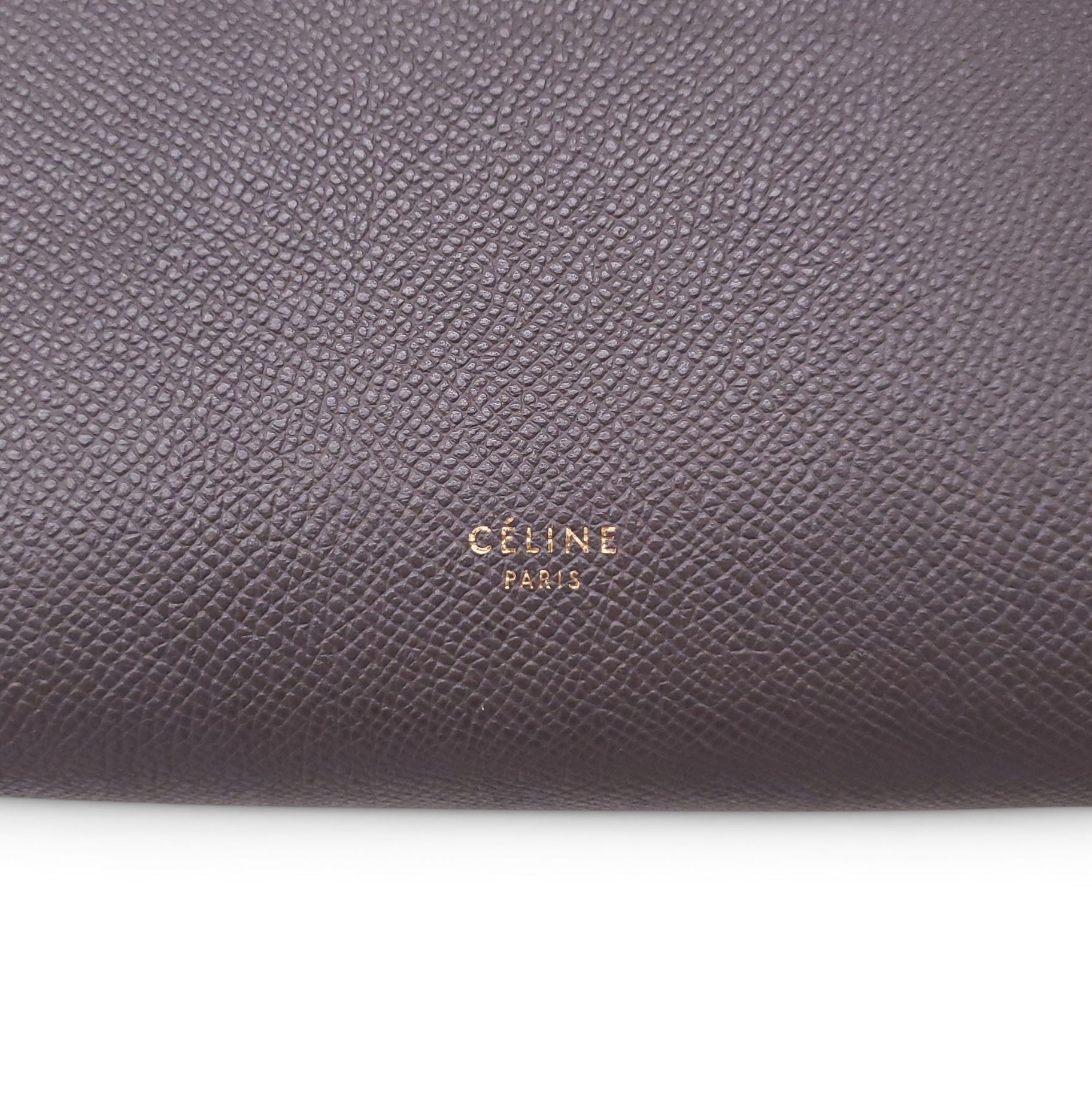CELINE GREY LEATHER BELT BAG