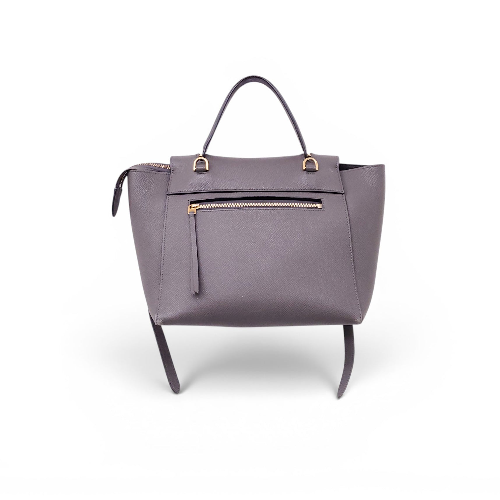 CELINE GREY LEATHER BELT BAG