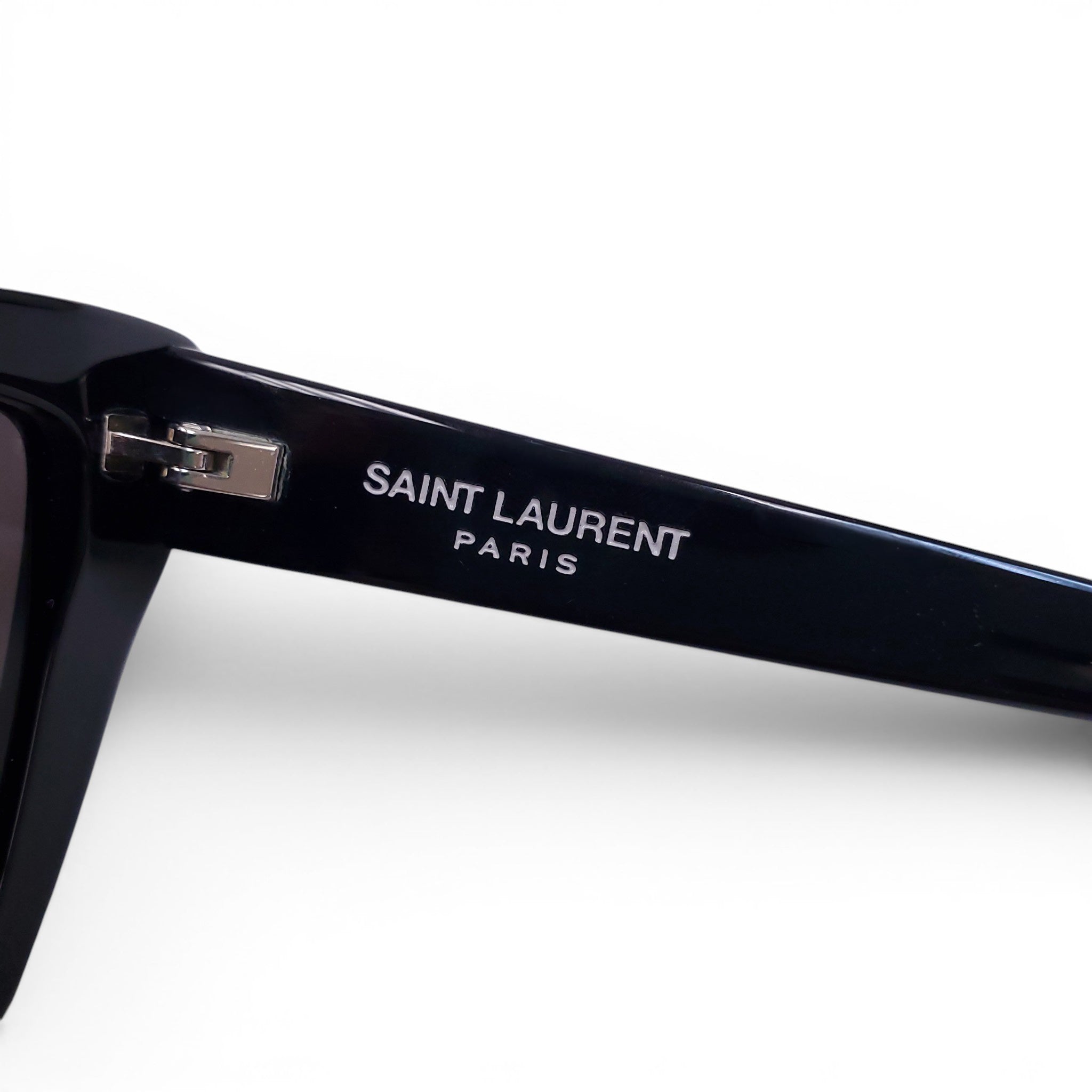SAINT LAURENT BLACK CAT EYE SUNGLASSES