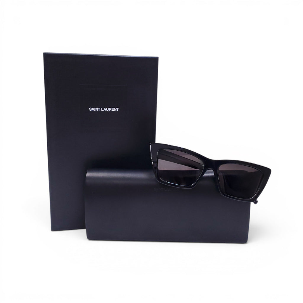 SAINT LAURENT BLACK CAT EYE SUNGLASSES
