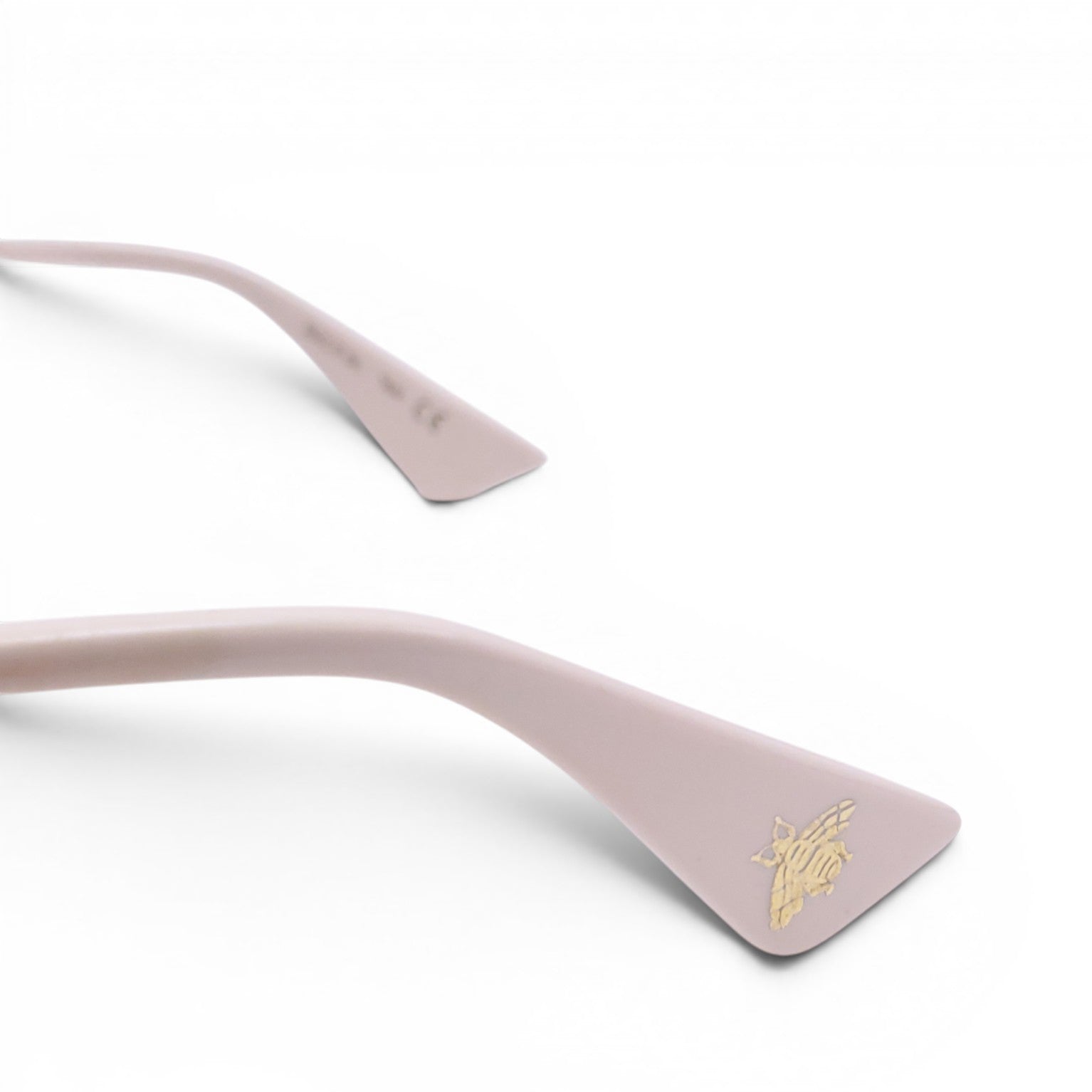 GUCCI METAL AVIATOR SUNGLASSES WITH PINK LENSES
