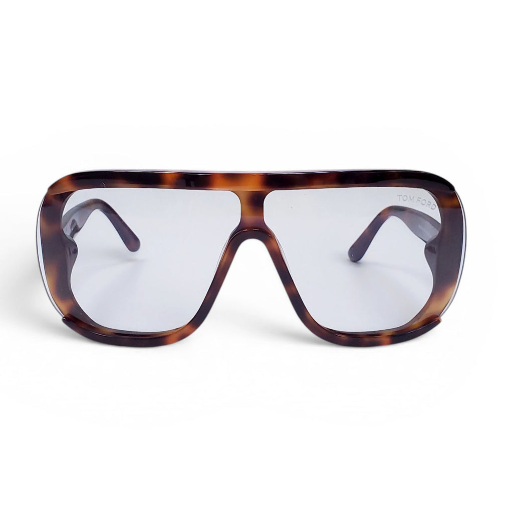TOM FORD TORTOISE SHELL SHIELD SUNGLASSES