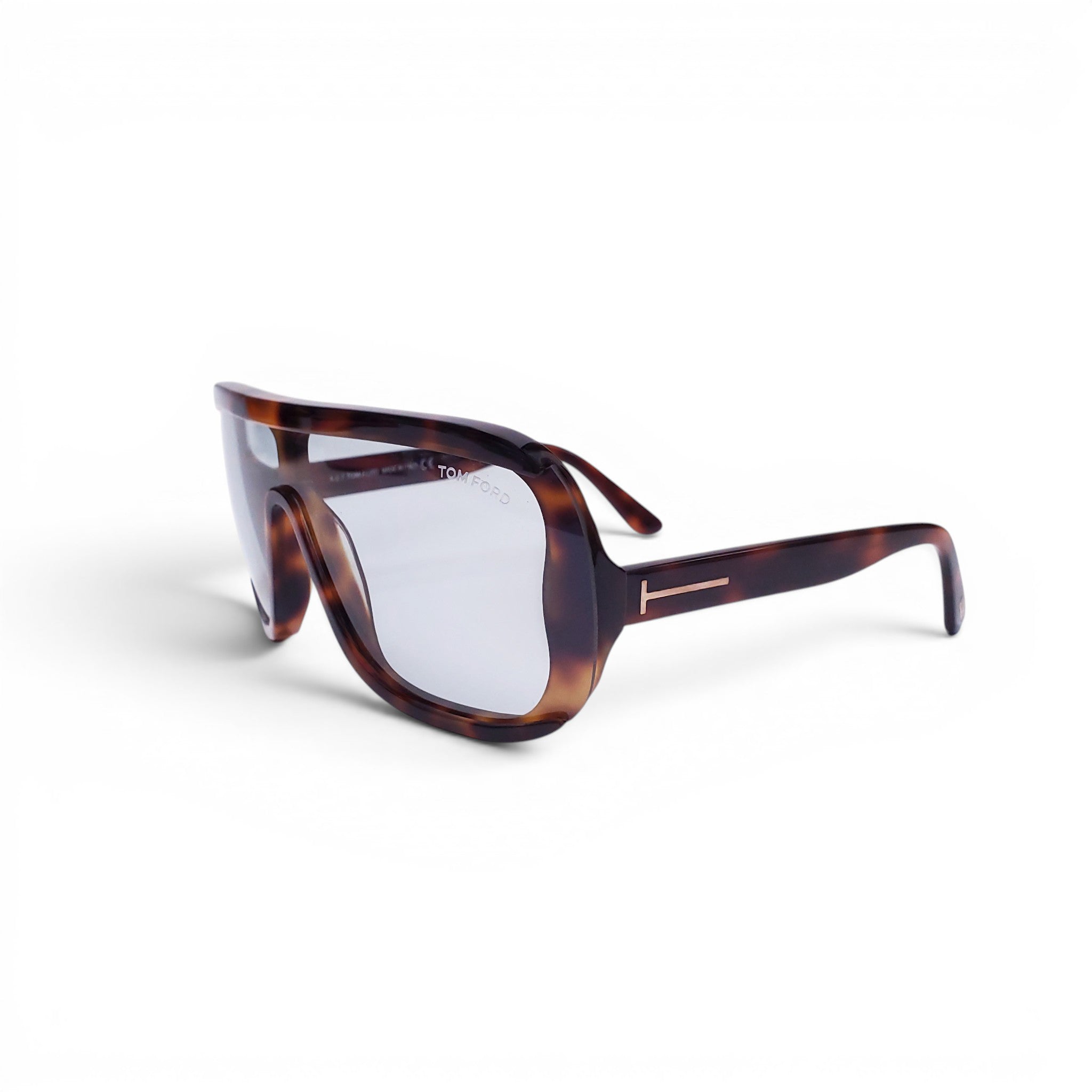 TOM FORD TORTOISE SHELL SHIELD SUNGLASSES