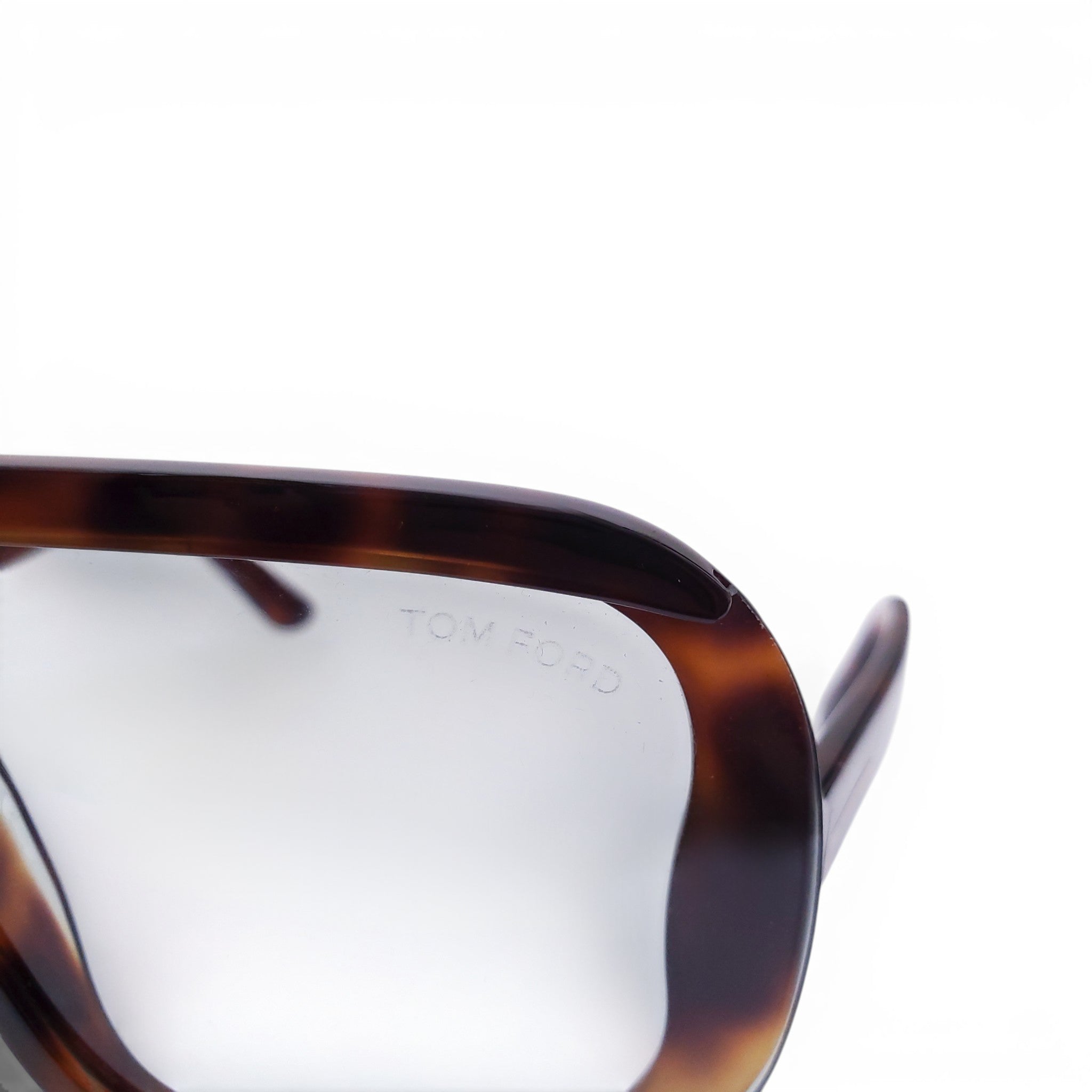 TOM FORD TORTOISE SHELL SHIELD SUNGLASSES
