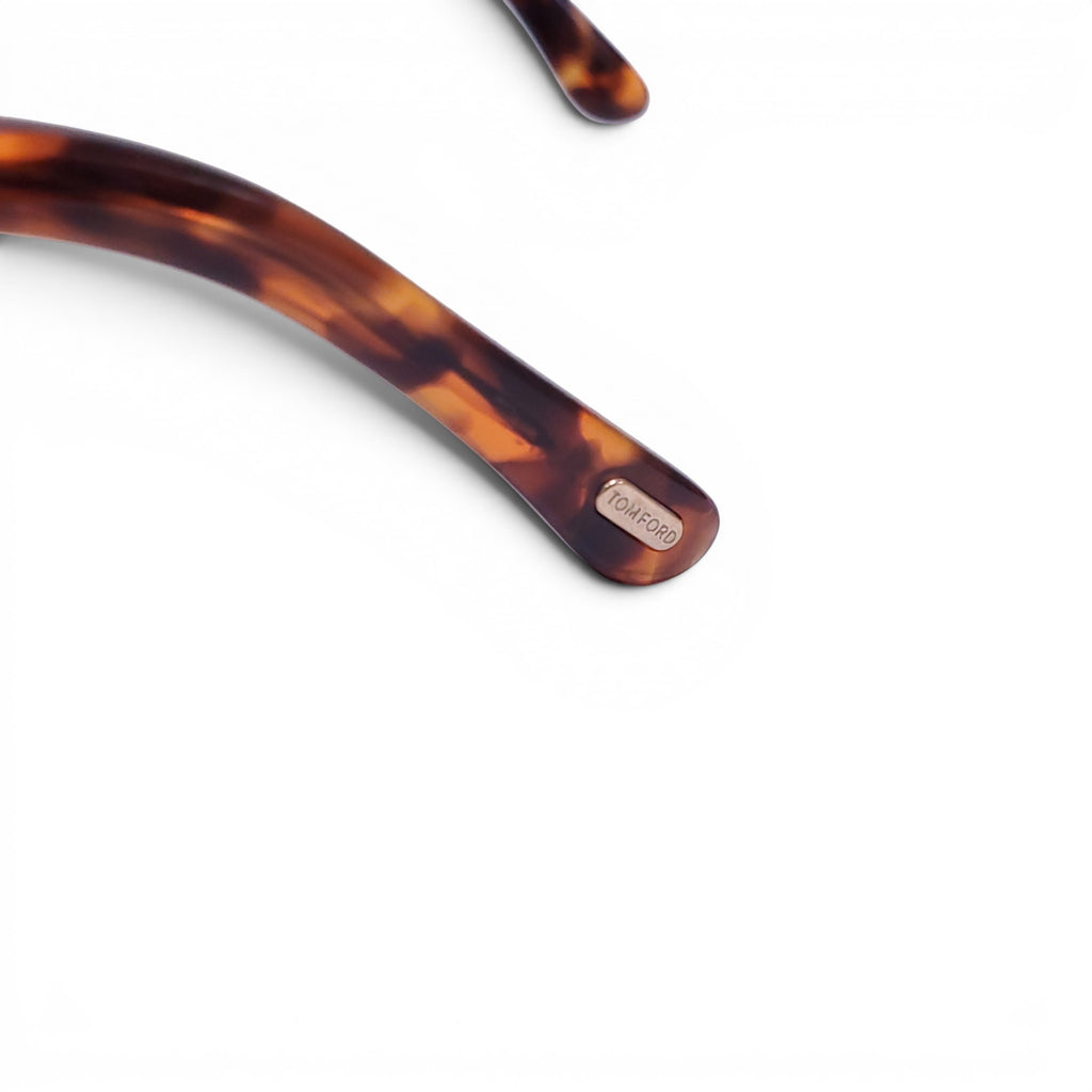 TOM FORD TORTOISE AVIATOR SUNGLASSES WITH PINK LENSES