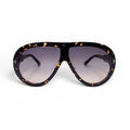 TOM FORD LARGE TORTOISE SHELL AVIATOR SUNGLASSES