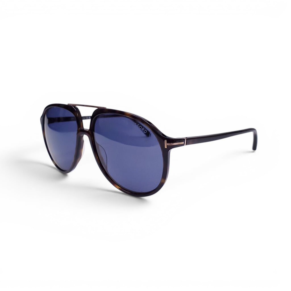 TOM FORD BLACK LARGE AVIATOR SUNGLASSES