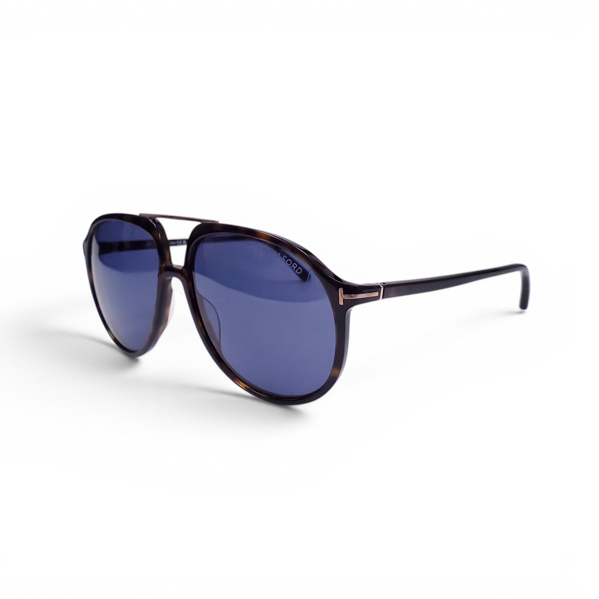 TOM FORD BLACK LARGE AVIATOR SUNGLASSES