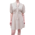 MIU MIU POLKA DOT DRESS WITH TIE DETAIL - SIZE 40