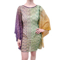 MISSONI OMBRE METALLIC LUREZ COVER-UP MINI DRESS - SIZE M