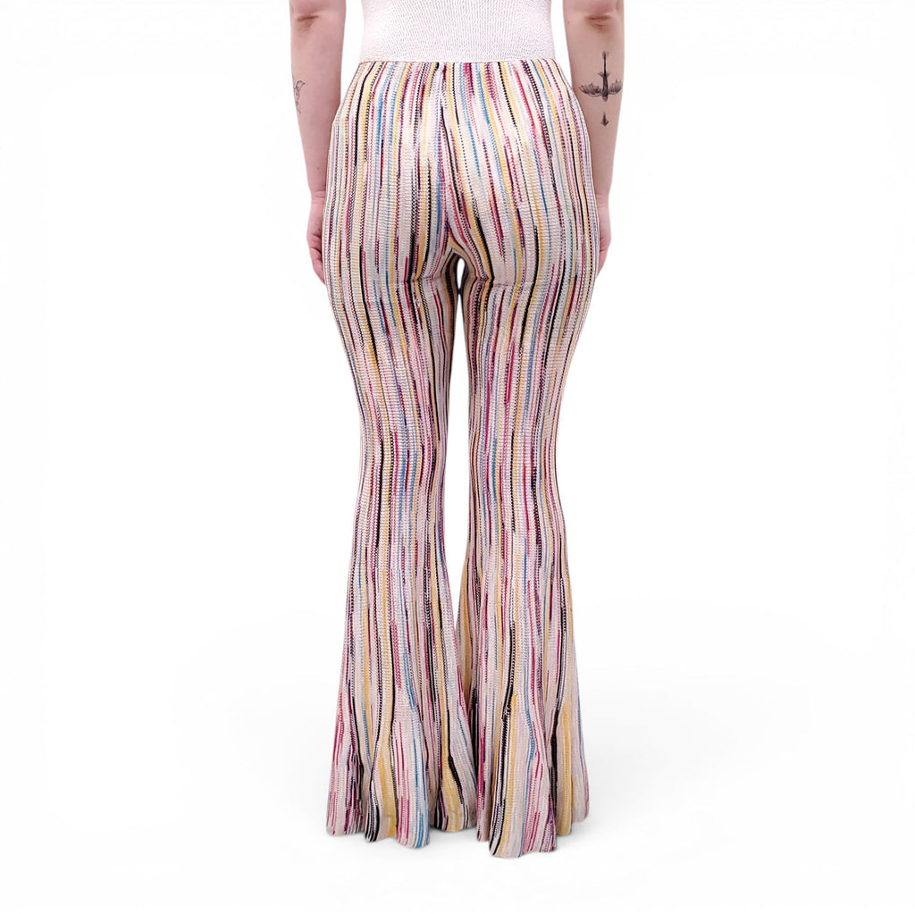 MISSONI STRIPED WIDE LEG TROUSERS - SIZE 40