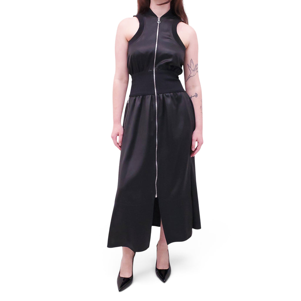 PACO RABANNE BLACK DRESS WITH ZIPPER - SIZE 38