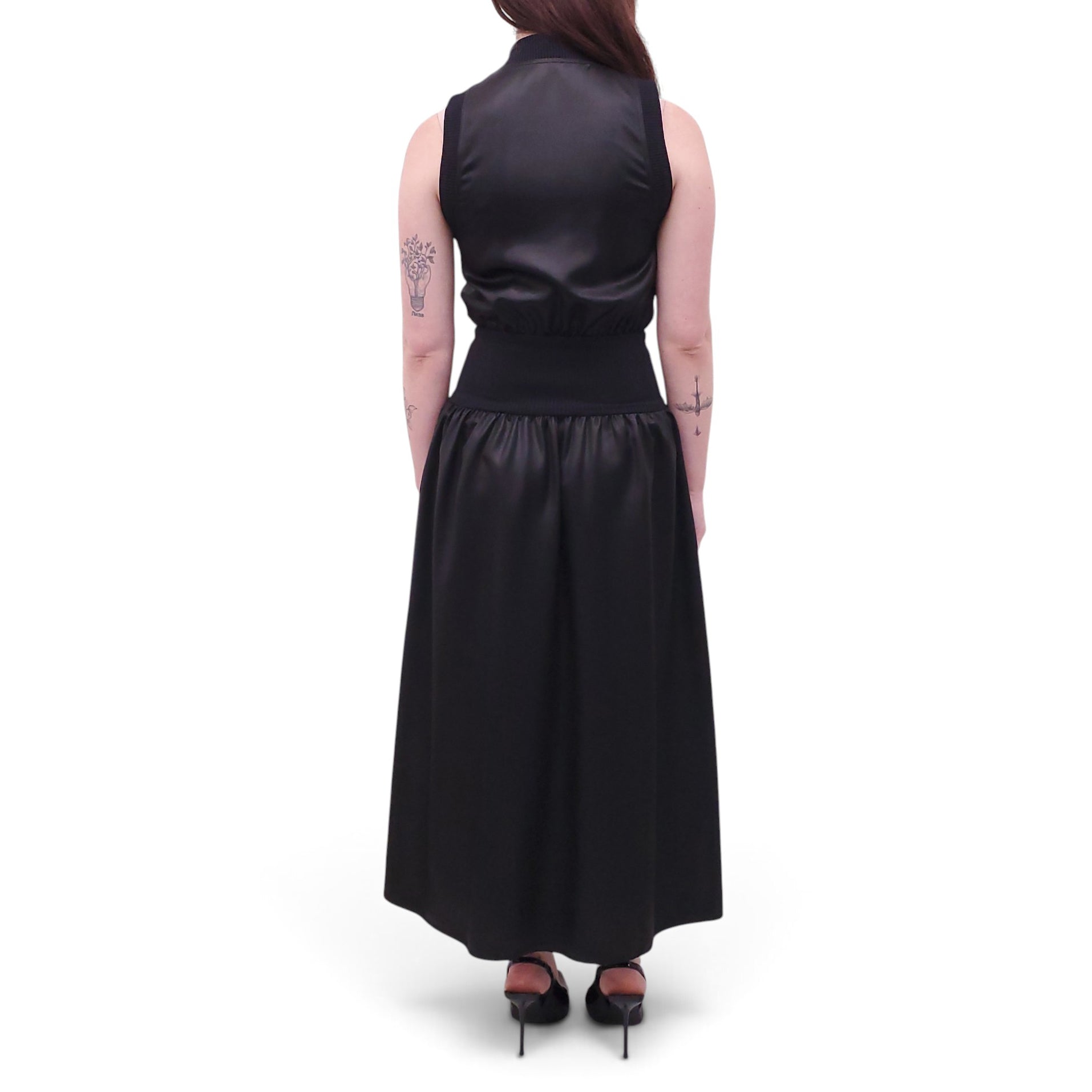 PACO RABANNE BLACK DRESS WITH ZIPPER - SIZE 38