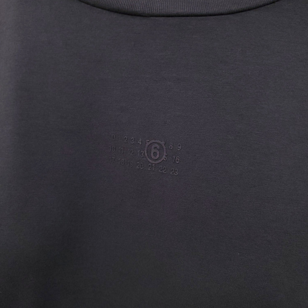 MM6 MAISON MARGIELA BLACK LAYERED LONG SLEEVE SHIRT WITH LOGO - SIZE XL