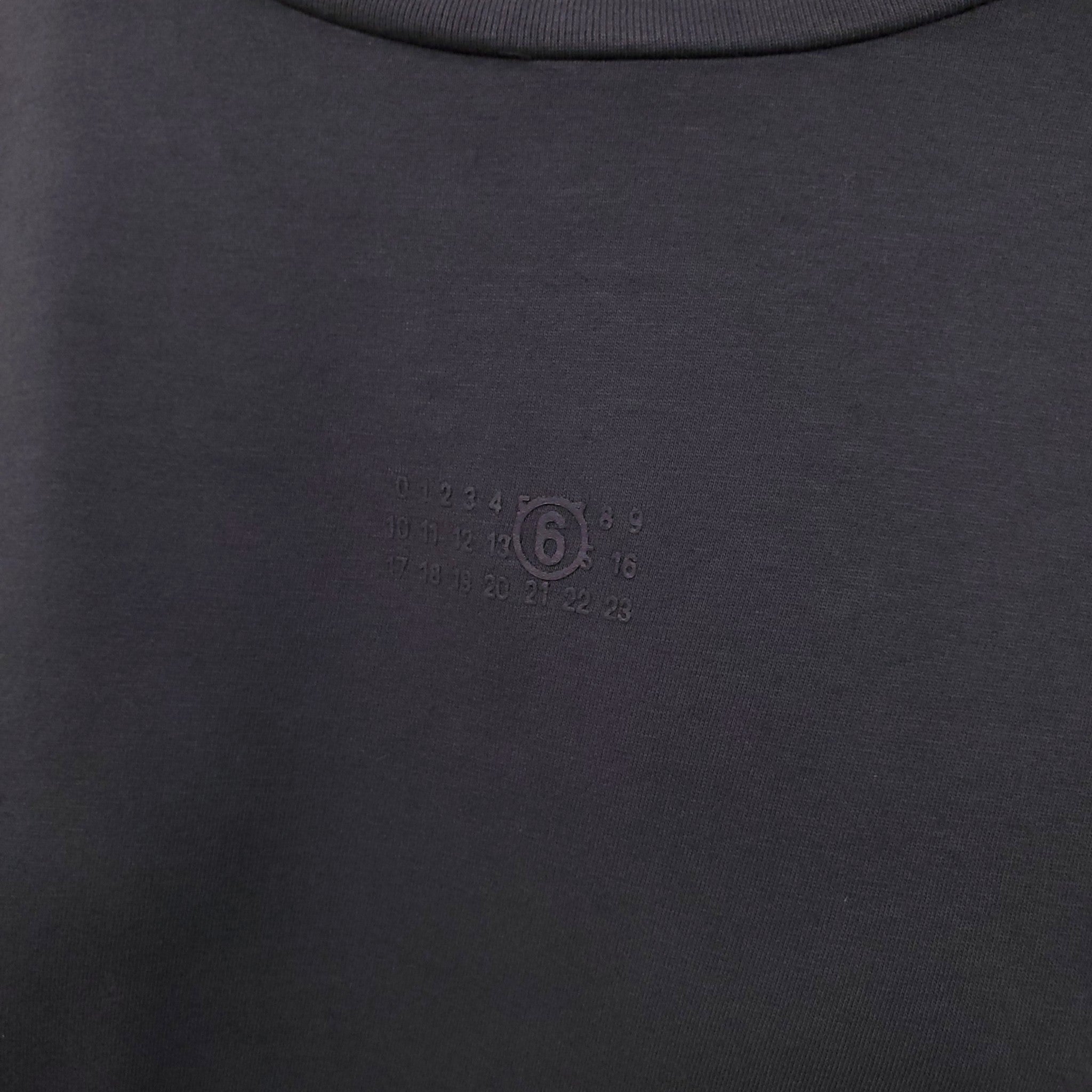MM6 MAISON MARGIELA BLACK LAYERED LONG SLEEVE SHIRT WITH LOGO - SIZE XL