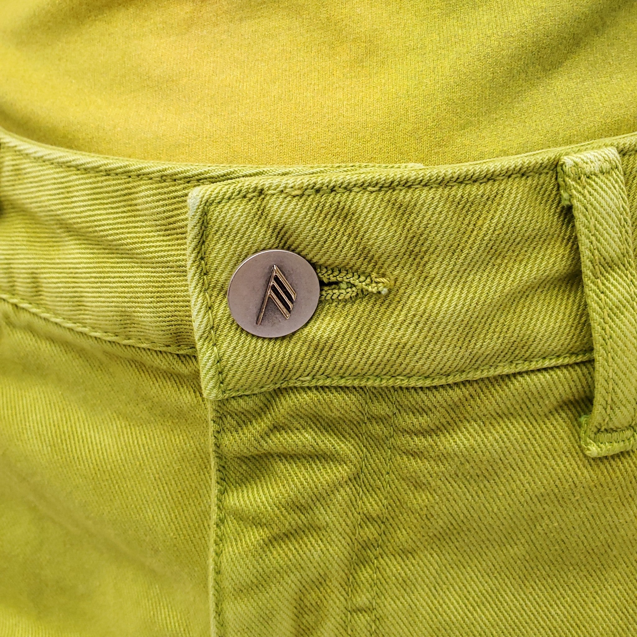 THE ATTICO GREEN JEAN SKIRT - SIZE 28