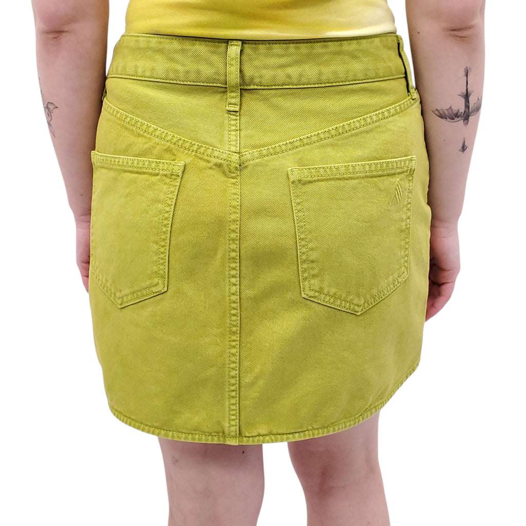 THE ATTICO GREEN JEAN SKIRT - SIZE 28