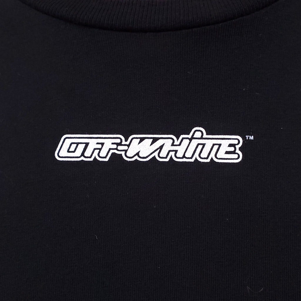 OFF-WHITE BLACK LOGO LONG SLEEVE SHIRT - SIZE S