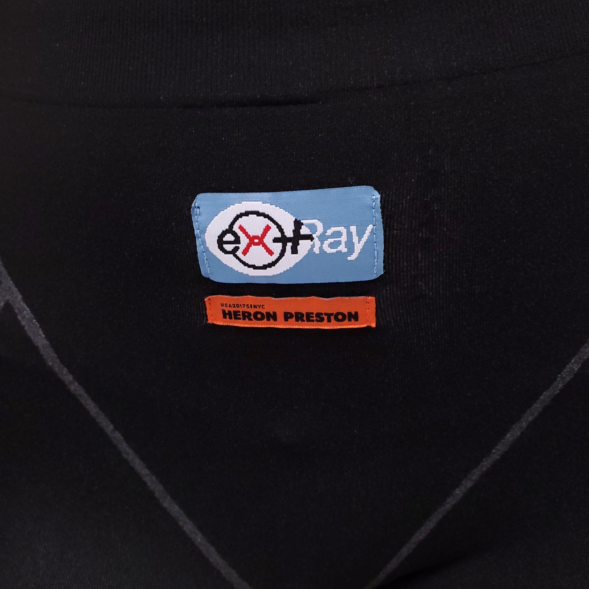HERON PRESTON BLACK LOGO LEGGINGS - SIZE S/M