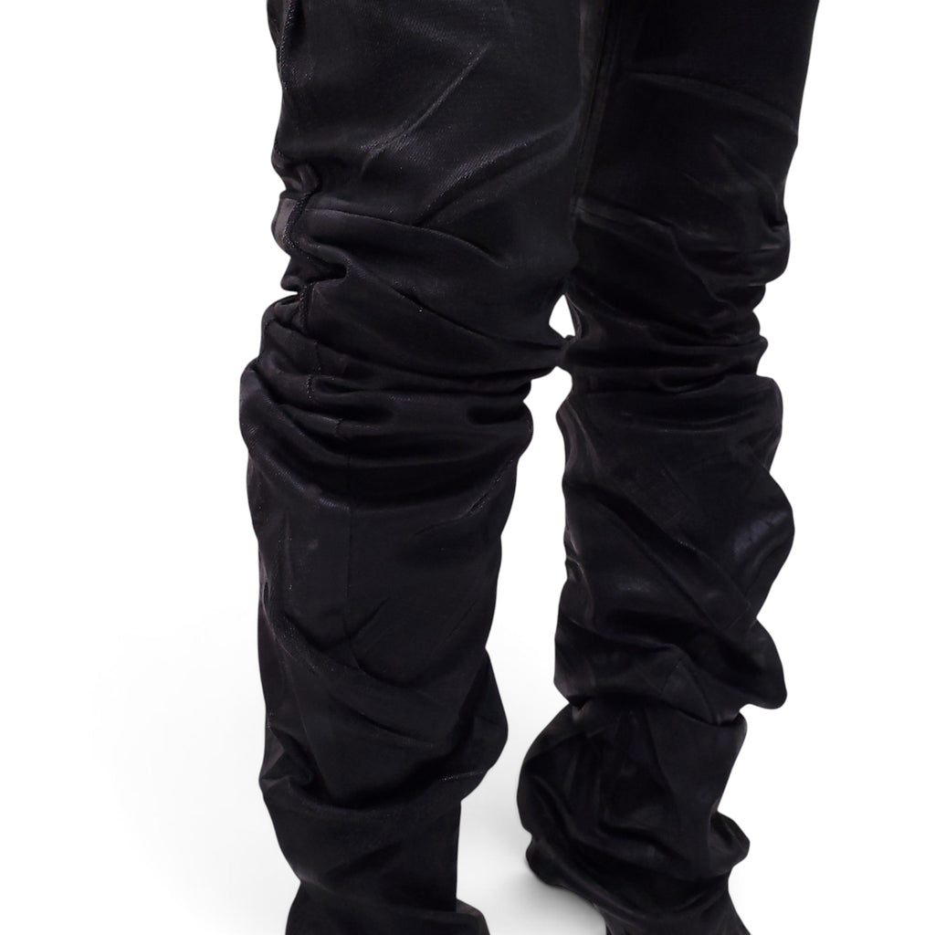 OTTOLINGER BLACK GLAZED JEANS - SIZE XS