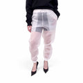 OFF-WHITE WHITE LOGO SHEER SWEATPANTS - SIZE 42