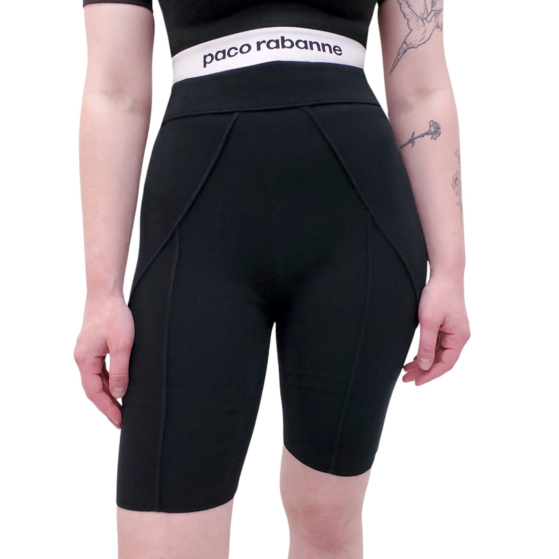 HELMUT LANG BLACK KNIT SHORTS - SIZE M