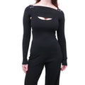 DION LEE BLACK SHRUG AND TANK TOP SET - SIZE XS/S