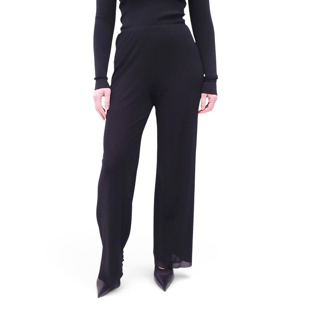 JEAN PAUL GAULTIER BLACK MESH PANTS - SIZE S
