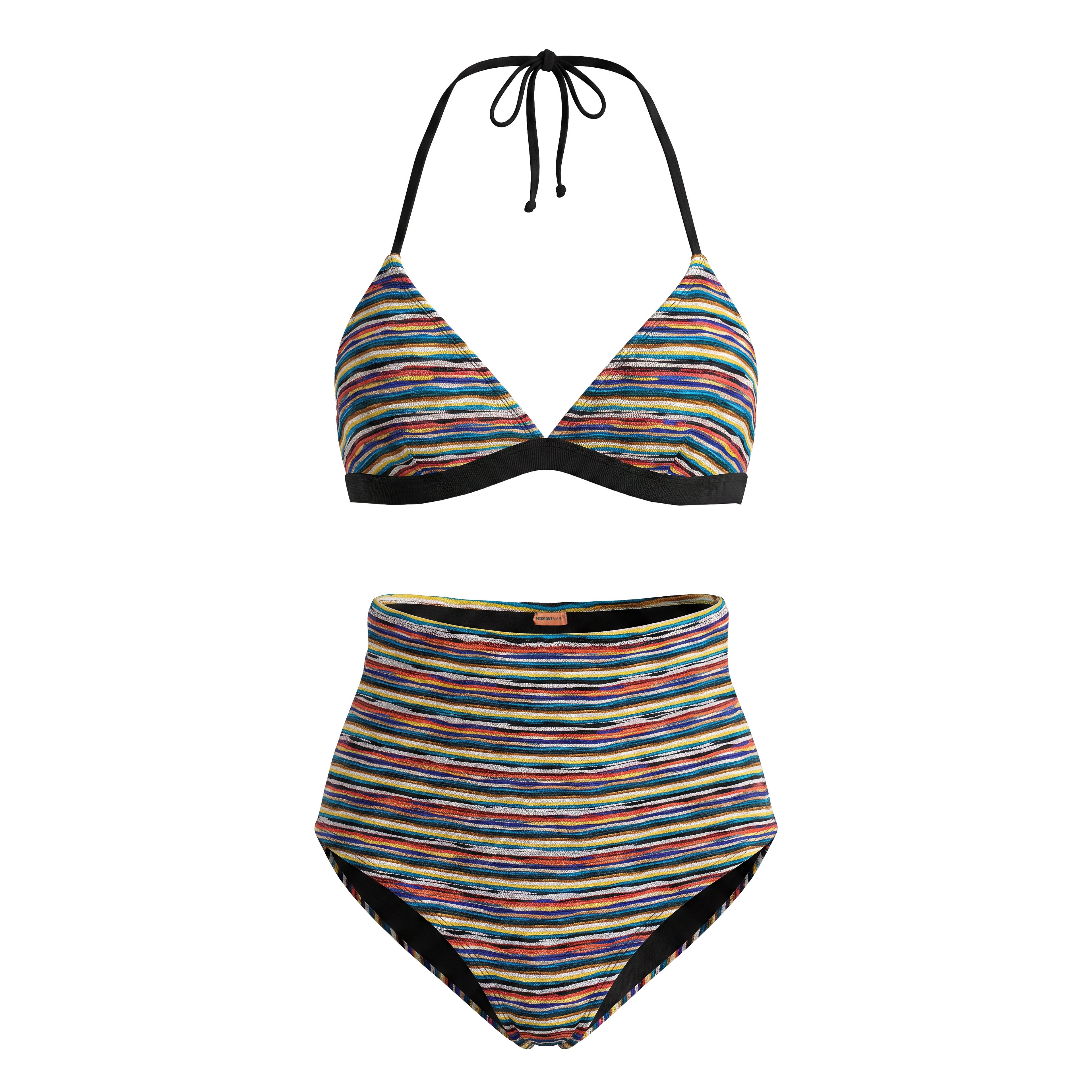 MISSONI MULTI COLOURED BATHING SUIT - SIZE 36