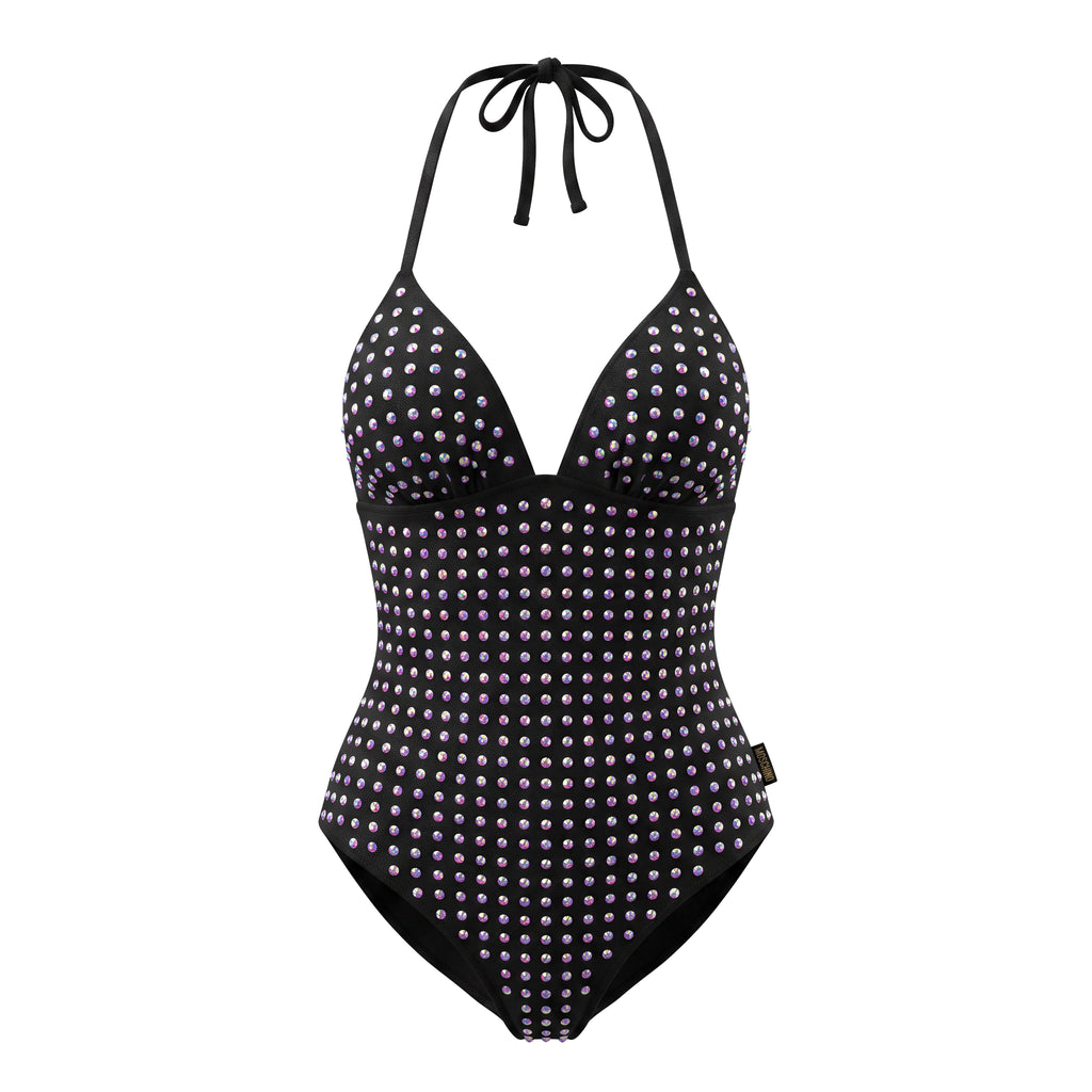 MOSCHINO CRYSTAL BATHING SUIT - SIZE 2/S