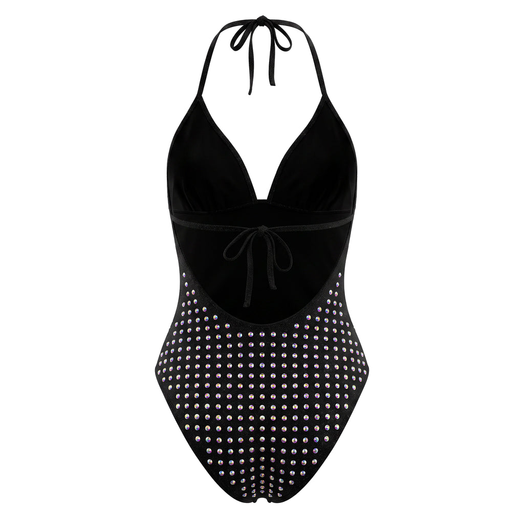 MOSCHINO CRYSTAL BATHING SUIT - SIZE 2/S