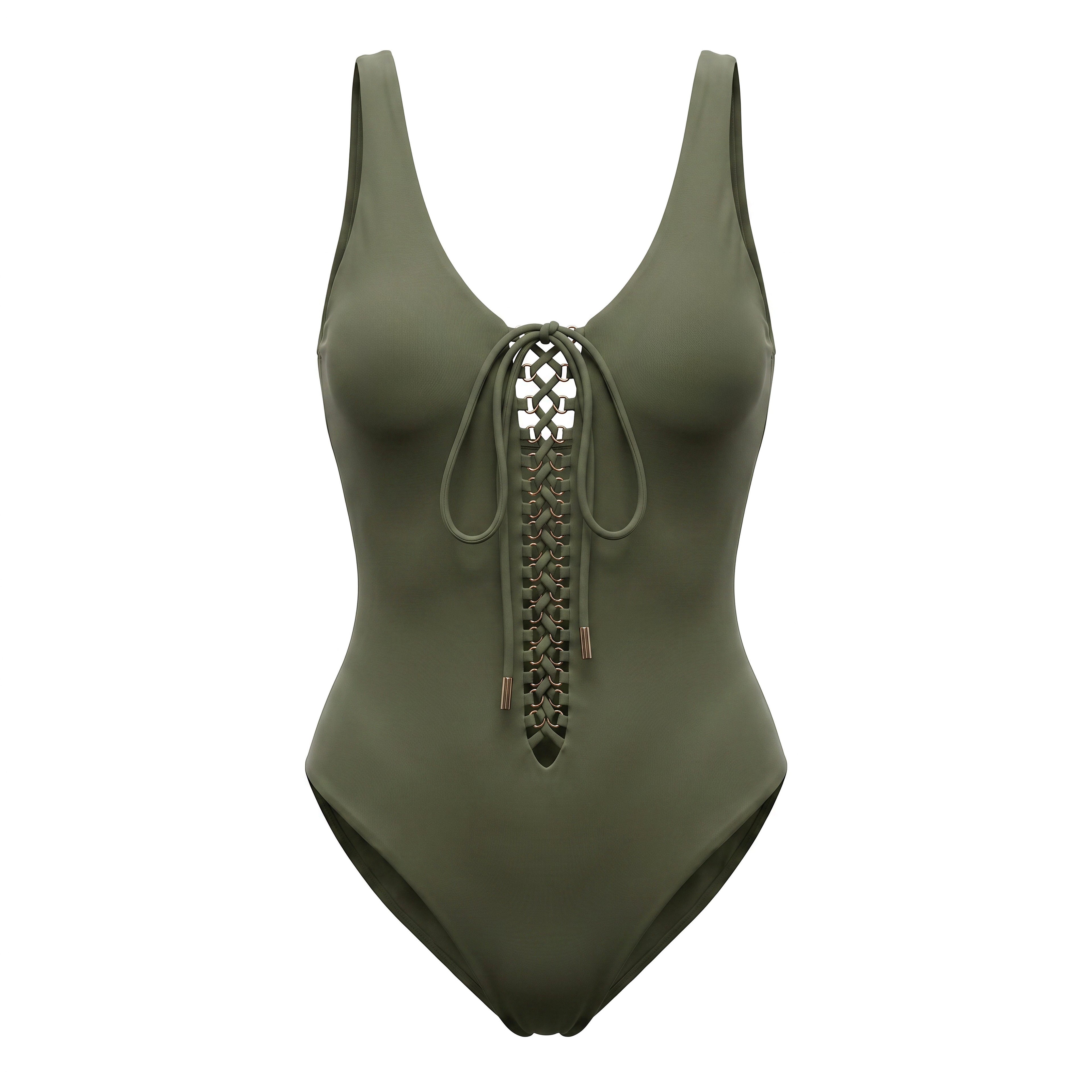SAINT LAURENT CORSET BATHING SUIT - SIZE XS