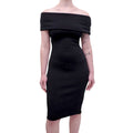 BOTTEGA VENETA BLACK TECHNICAL TEXTURED NYLON DRESS - SIZE 36