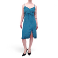 NATALIE MARTIN SILK TURQUOISE DRESS - SIZE XS