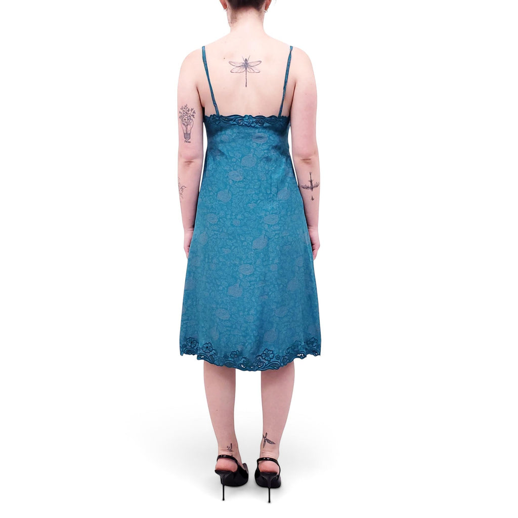 NATALIE MARTIN SILK TURQUOISE DRESS - SIZE XS