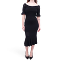 ALEXIS BLACK KNIT DRESS - SIZE L