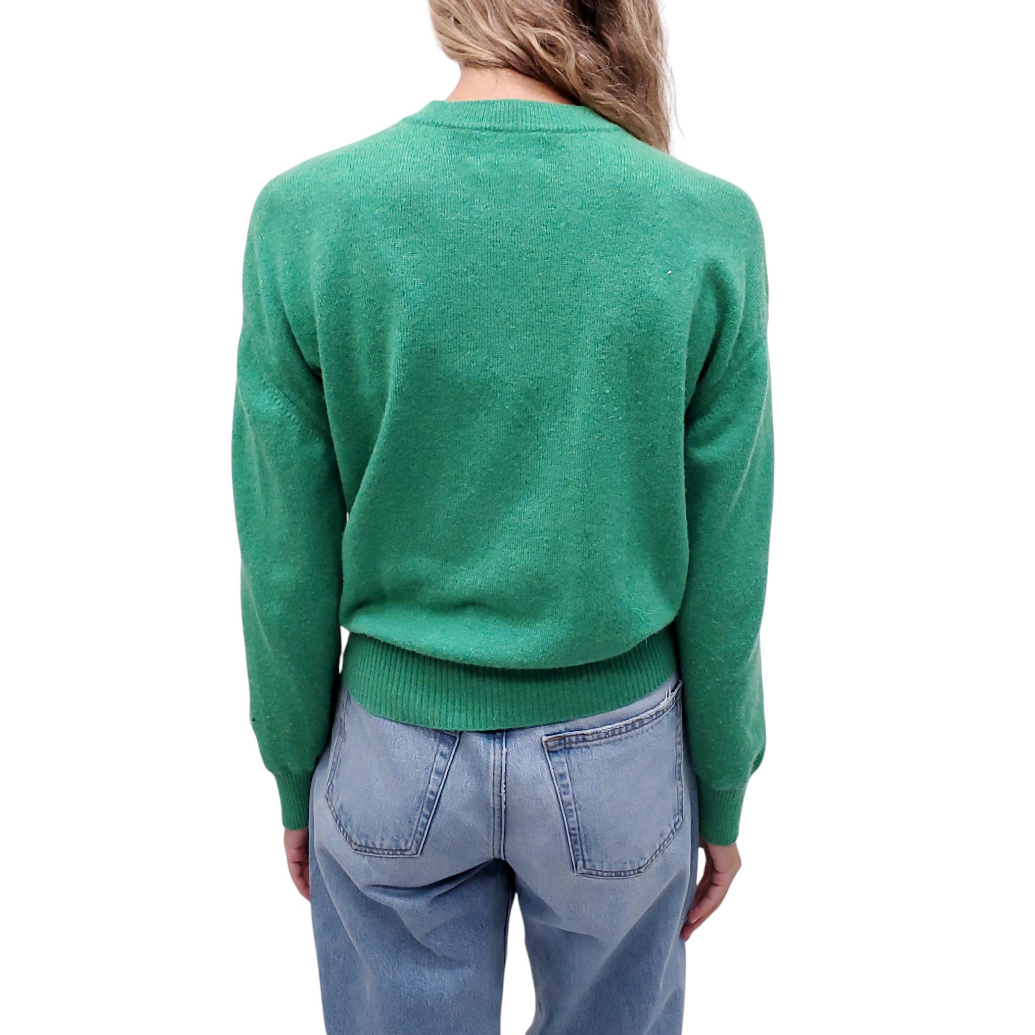 LOULOU STUDIO GREEN SWEATER - SIZE S