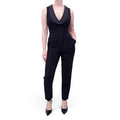 A.L.C. BLACK TUXEDO JUMPSUIT - SIZE 4