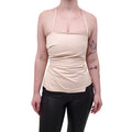 A.L.C. CREAM ROUCHED CORSET TOP - SIZE 00