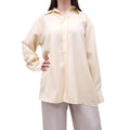 AMI PARIS BUTTER YELLOW BLOUSE WITH SLIT DETAIL - SIZE S