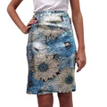 PRISCAVERA SILVER DREW SEQUIN SKIRT - SIZE S