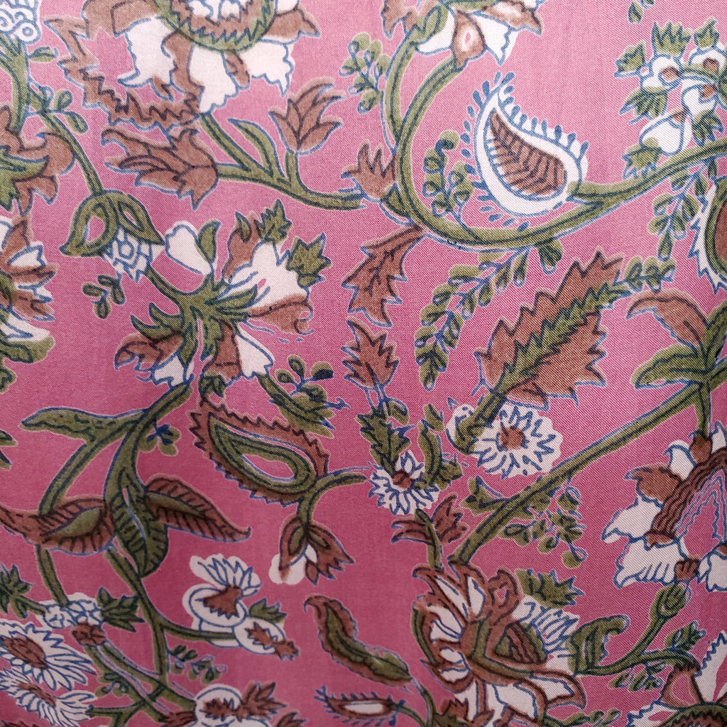 HANNAH PINK PATTERNED DRESS - SIZE M (2)