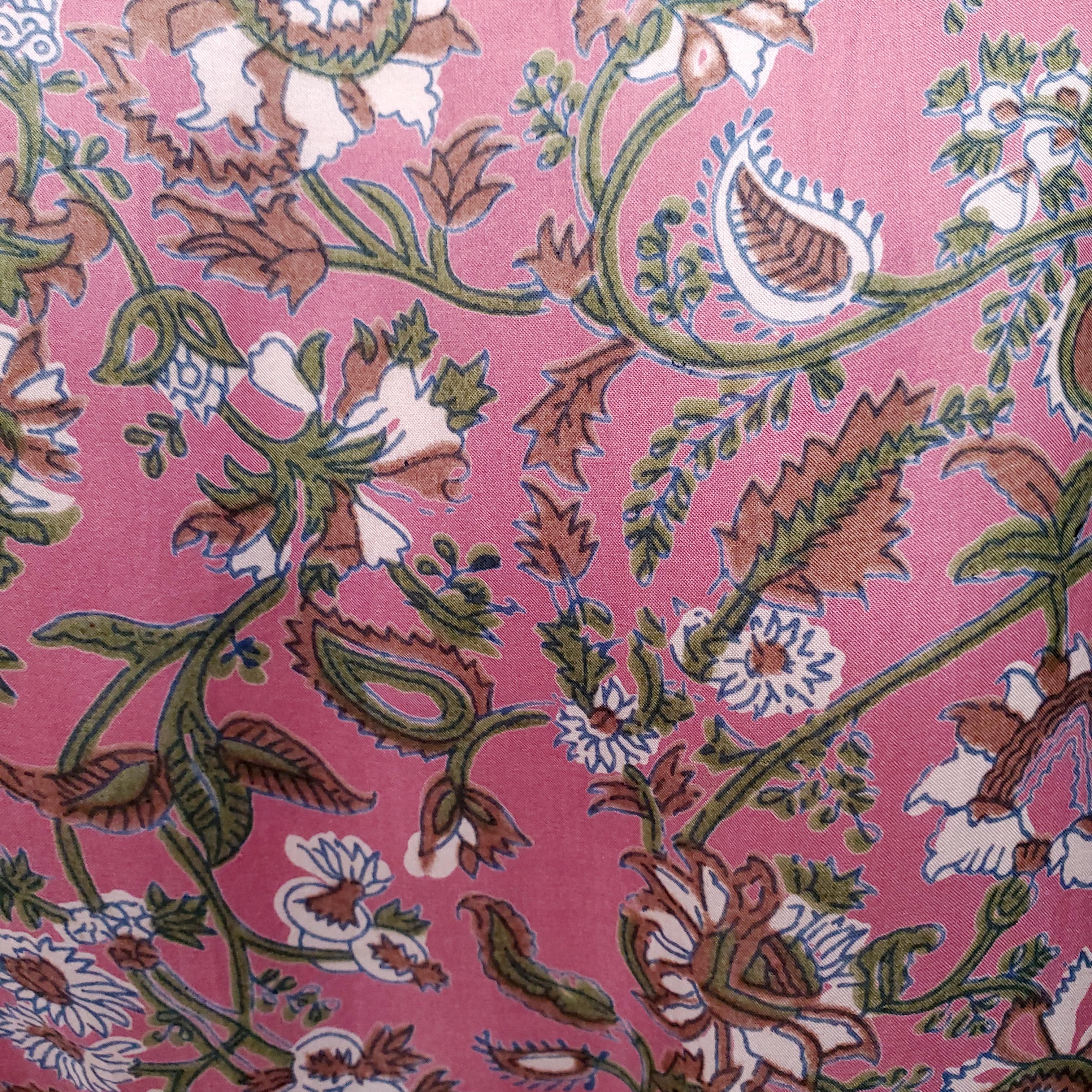 HANNAH PINK PATTERNED DRESS - SIZE M (2)